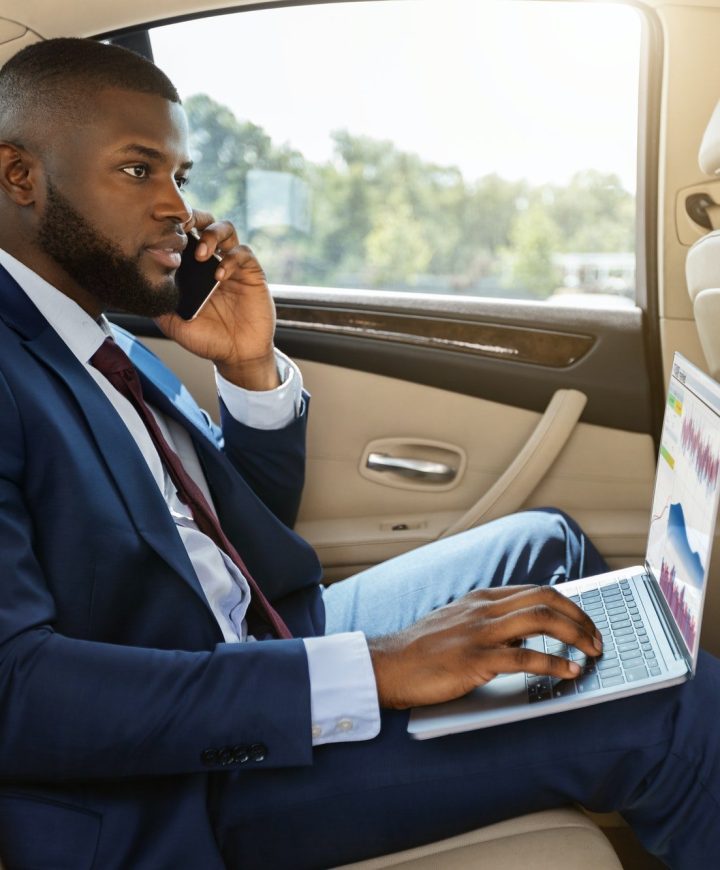 Working In the car Working In the car